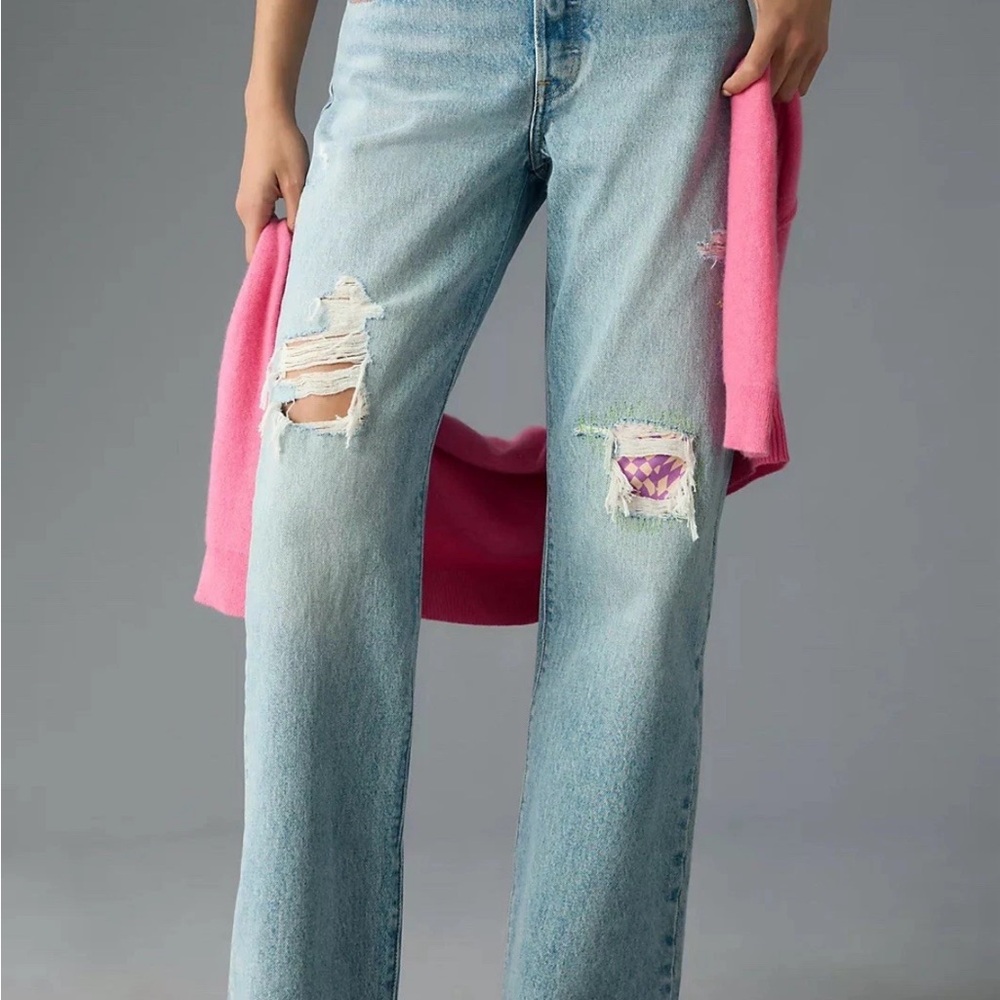 Levi's 501 Mid-Rise 90s Straight-Leg Jeans Anthropologie Limited Edition  29x30